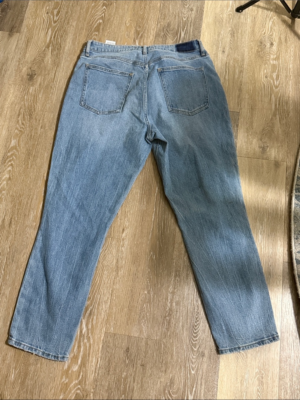Abercrombie & Fitch Light Blue Distressed Boyfriend Jeans - Picture 3 of 3